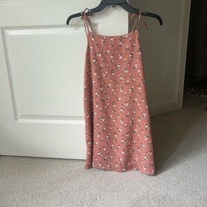 Girls flora pink dress